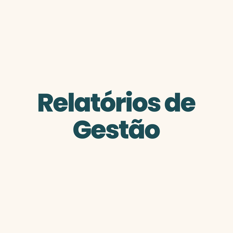 Relatórios de gestão