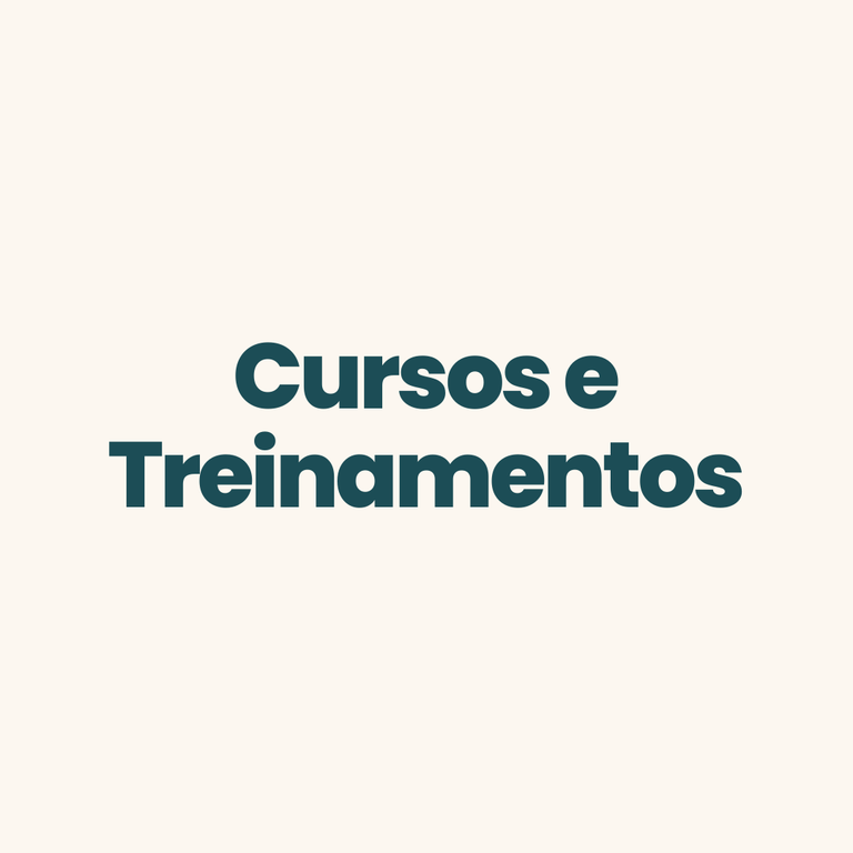 Cursos e treinamentos