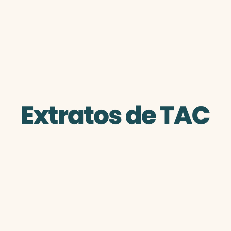 Extratos de TAC