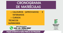 Cronograma de matrículas
