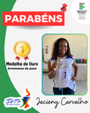 Jacieny Carvalho, medalhista de ouro no arremesso de peso
