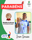 Iran Sousa, medalhista de bronze no arremesso de peso