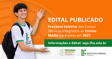 Processo Seletivo para cursos do Ensino Médio Integrado do IFTO