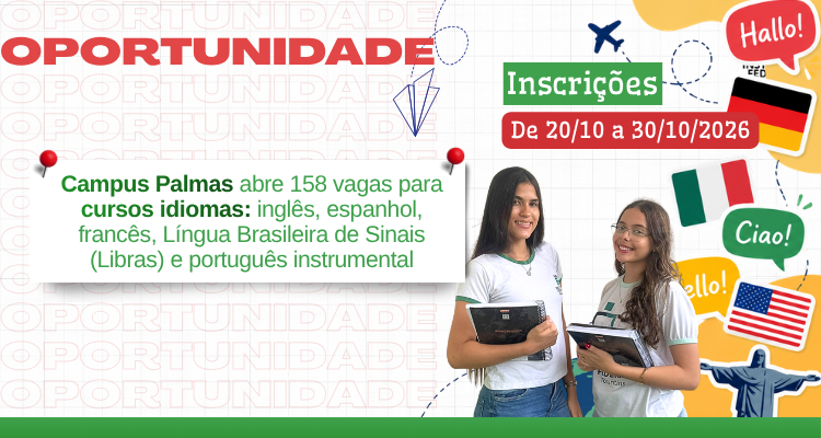 Seleção para cursos do Centro de Idiomas está com inscrições abertas