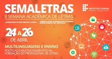 Evento acontece em abril